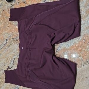 Lululemon Leggings size 8 Burgundy wine color